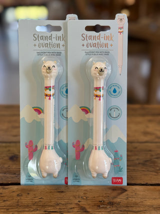 Stylo à Bille Lama avec Base • Stand-Ink Ovation • Legami