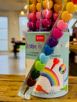 12 Crayons de Couleur Empilables • Dream in Colour • Legami