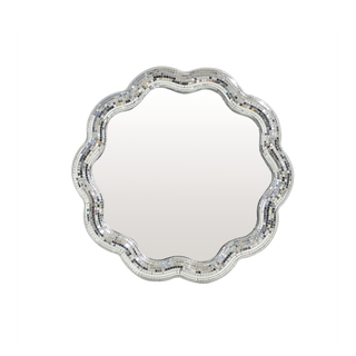 Miroir disco rond ondule pm L30 P2,2 H30cm