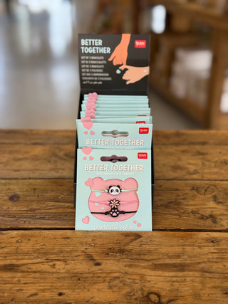 Lot de 3 bracelets • Better Together Panda • Legami