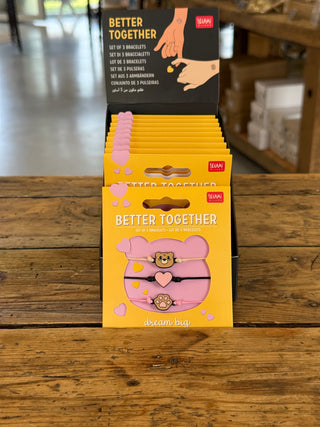 Lot de 3 bracelets • Better Together Teddy Bear • Legami