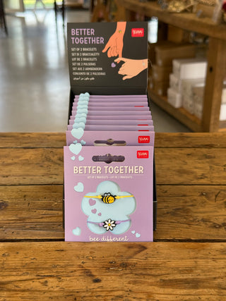 Lot de 2 bracelets • Better Together Bee • Legami