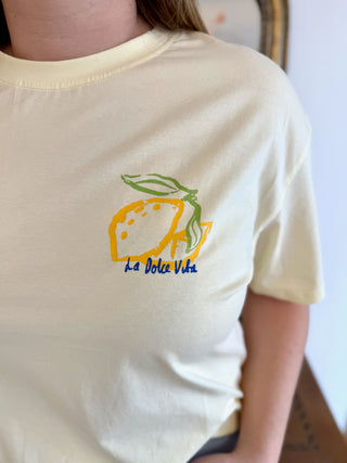 T-shirt Enzo • Jaune Pâle