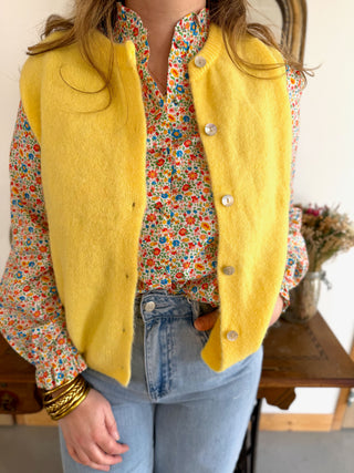 Gilet s/ manche Valentine • Jaune