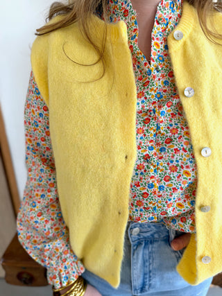 Gilet s/ manche Valentine • Jaune