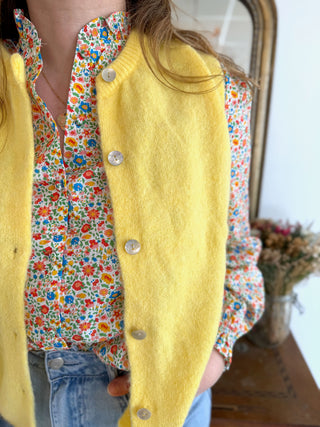 Gilet s/ manche Valentine • Jaune
