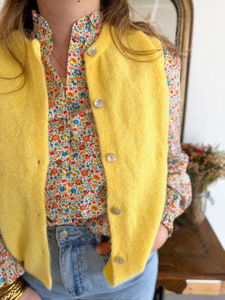 Gilet s/ manche Valentine • Jaune