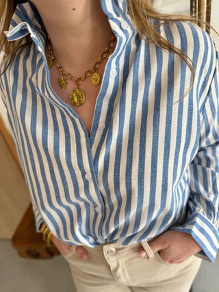 Chemisier Oriane • Bleu