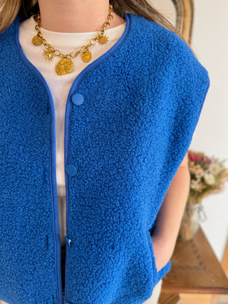Veste s/ Manches Ana • Bleu Roi