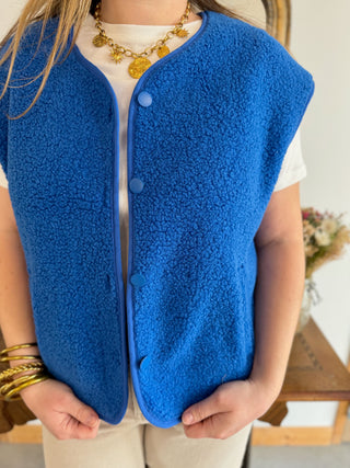 Veste s/ Manches Ana • Bleu Roi