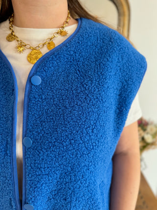 Veste s/ Manches Ana • Bleu Roi