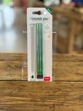 3er-Set Nachfüllminen für radierbare Gelstifte • Blaue Tinte • Radierbarer Stift • Legami