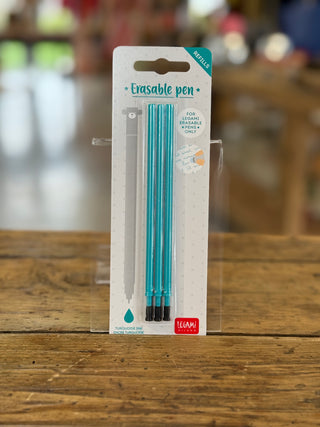 Set de 3 Recharges pour Stylo à Encre Gel Effaçable • Encre Bleu turquoise • Erasable Pen • Legami (Copie) (Copie) (Copie)
