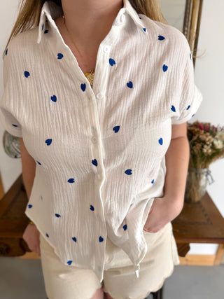 Bluse Léonie • Blau