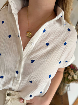 Bluse Léonie • Blau