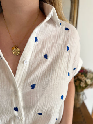 Bluse Léonie • Blau