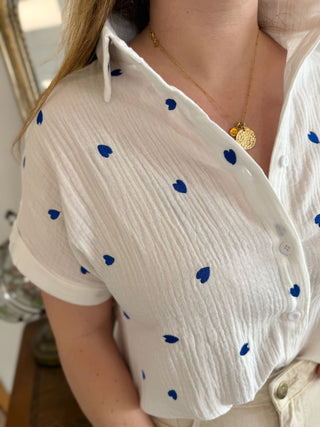 Bluse Léonie • Blau