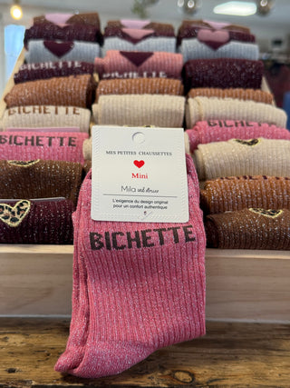Chaussettes enfant • Bichette • Rose