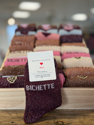 Chaussettes enfant • Bichette • Bordeaux
