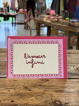 Carte L'amour infini