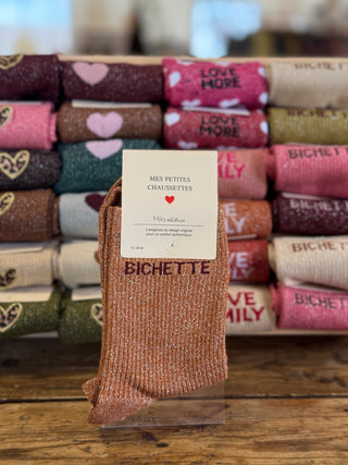 Chaussettes Bichette • Camel