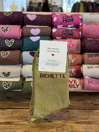 Chaussettes Bichette • Vert