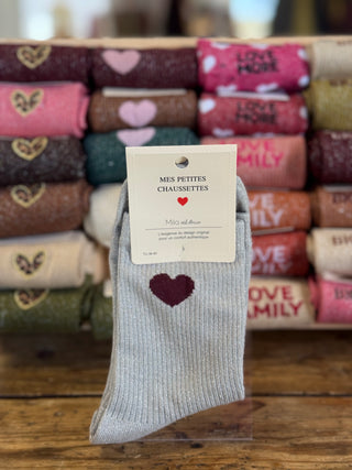 Chaussettes ❤️ • Gris Clair