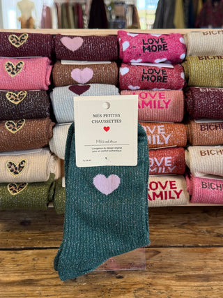 Chaussettes ❤️ • Bleu Canard