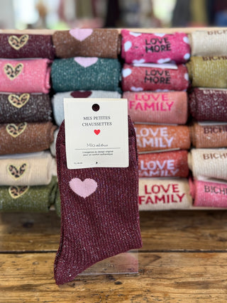 Chaussettes ❤️ • Bordeaux