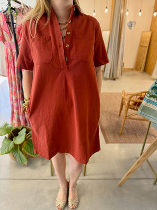 Kleid Constance • Terrakotta