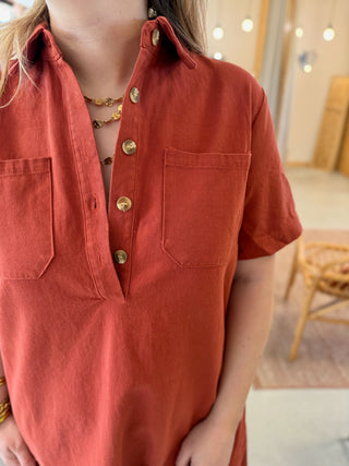 Kleid Constance • Terrakotta
