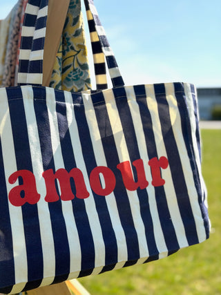 ToteBag "Amour" • Marine
