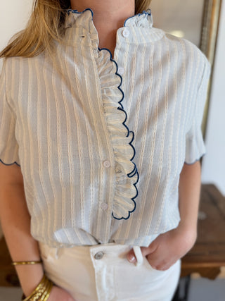 Bluse Noham • Blau