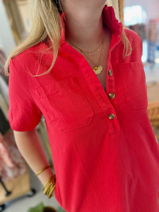 Robe Jeanne • Rouge