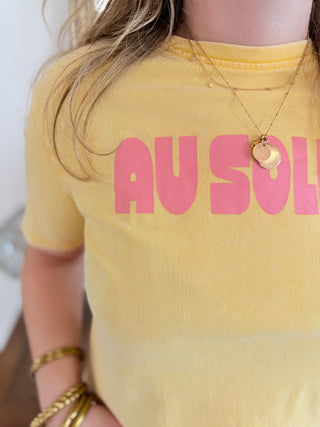 T-Shirt Au Soleil • Jaune