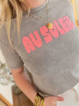 T-Shirt Au Soleil • Gris