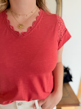 Top Aliénore • Corail