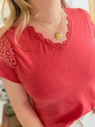 Top Aliénore • Corail