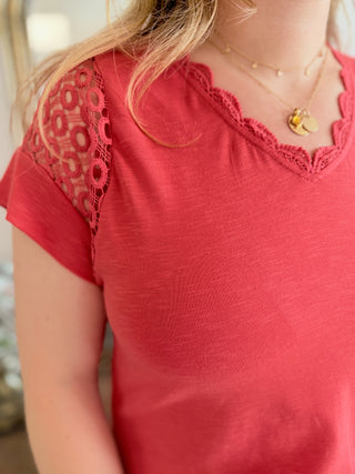 Top Aliénore • Corail