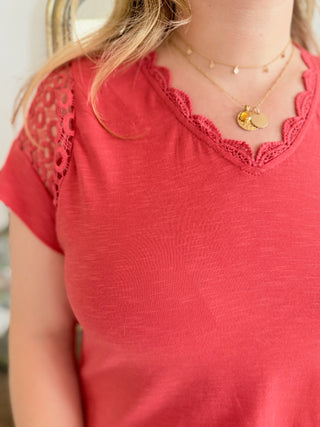 Top Aliénore • Corail