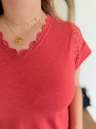 Top Aliénore • Corail