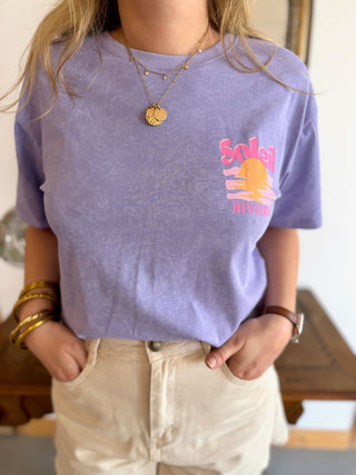 T-Shirt Soleil Riviera • Lilas