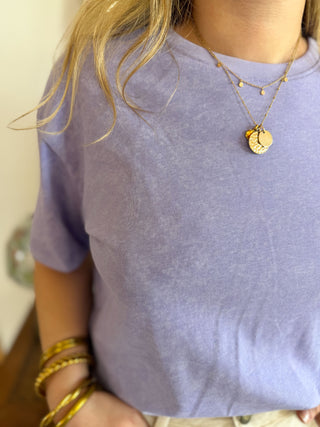 T-Shirt Soleil Riviera • Lilas