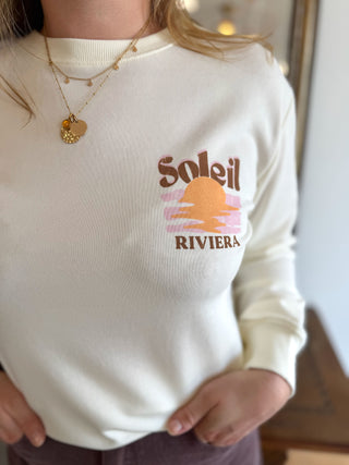 Sweat Soleil Riviera • Blanc