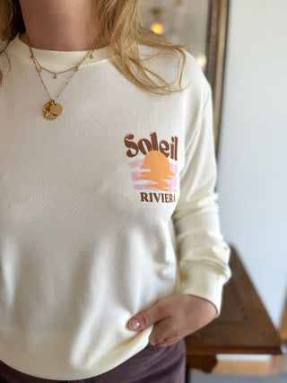 Sweat Soleil Riviera • Blanc