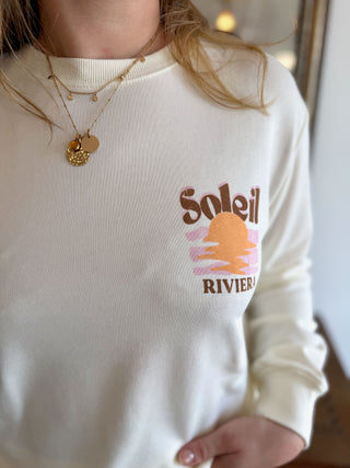 Sweat Soleil Riviera • Blanc