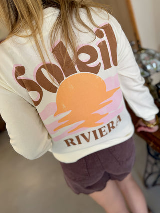 Sweat Soleil Riviera • Blanc
