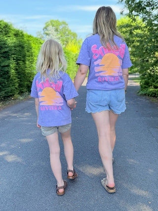 T-Shirt Soleil Riviera • Lilas