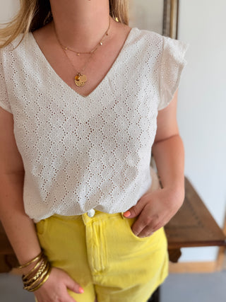Top Domitille • Blanc