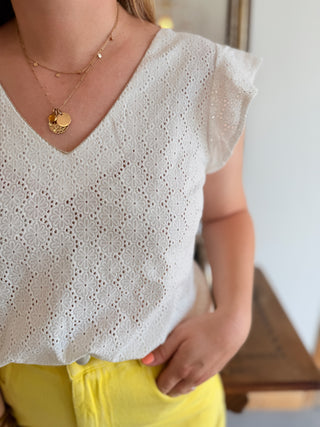 Top Domitille • Blanc